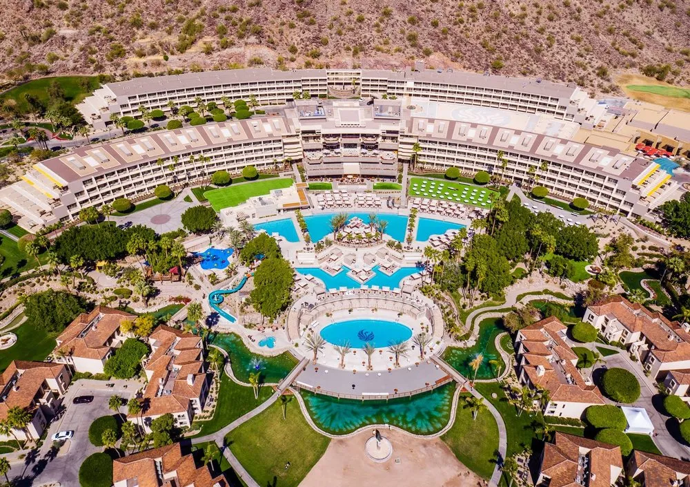 The Phoenician Scottsdale overhead shot