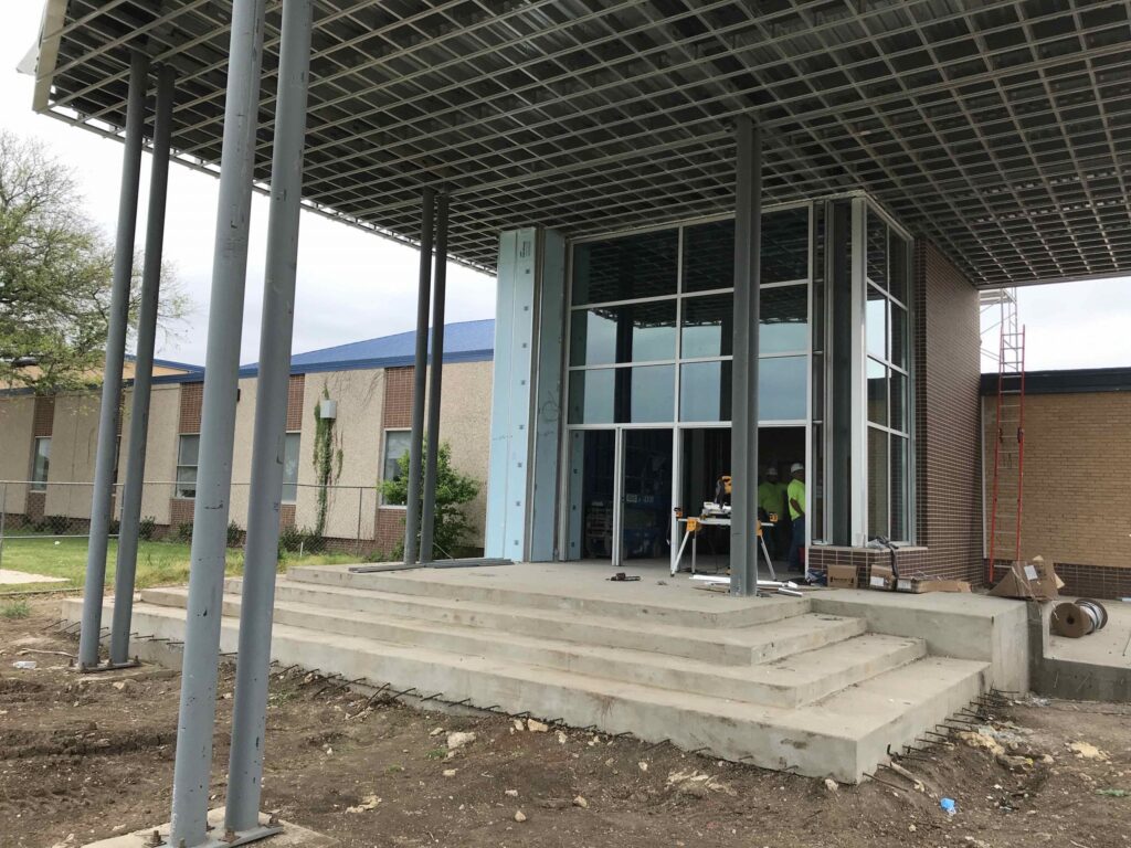 O.D. Wyatt High School promenade under construction