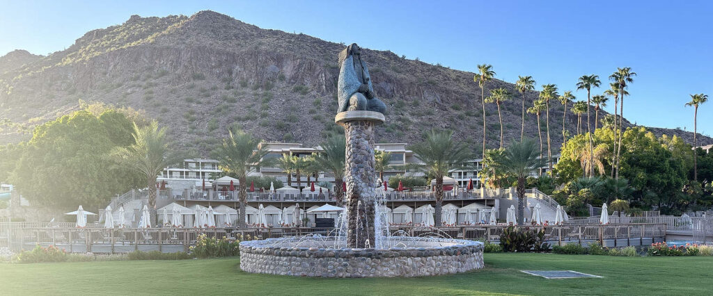 The Phoenician Scottsdale outdoor fountain