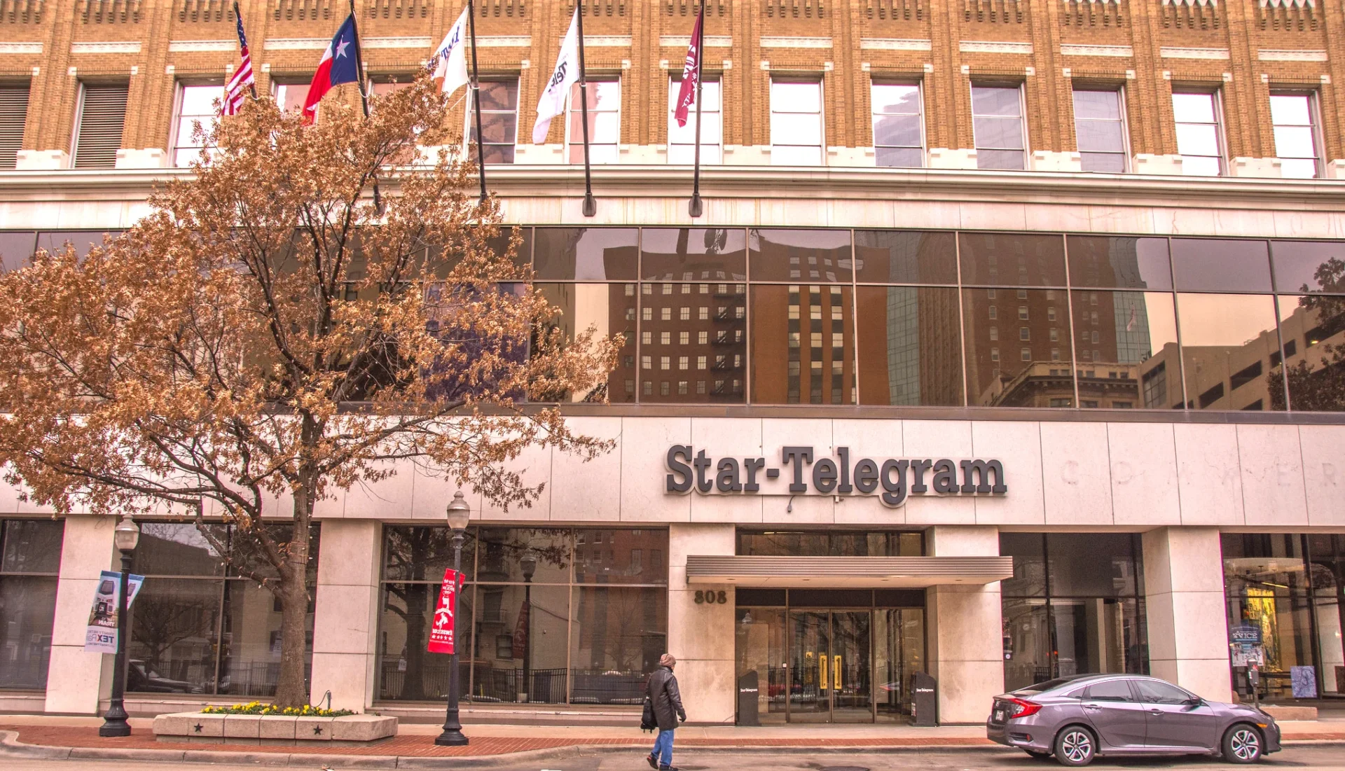 Fort Worth Star-Telegram building street view