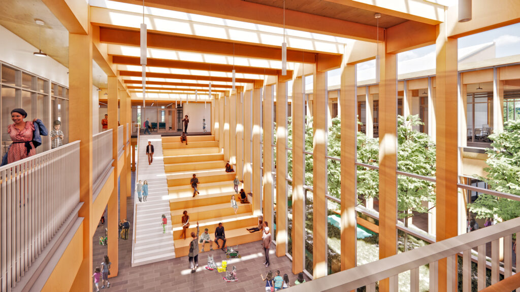 Valdes Stem + Innovation Center stairway