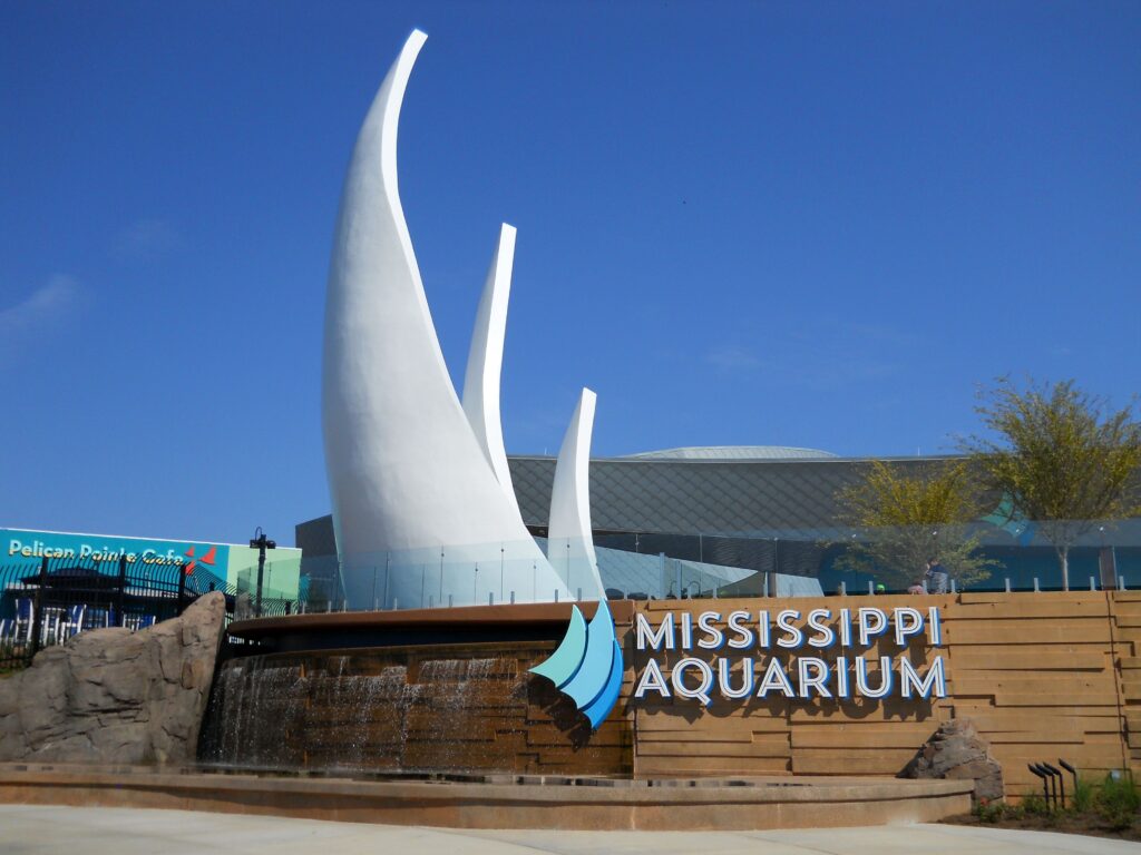 Mississippi Aquarium outdoor sign