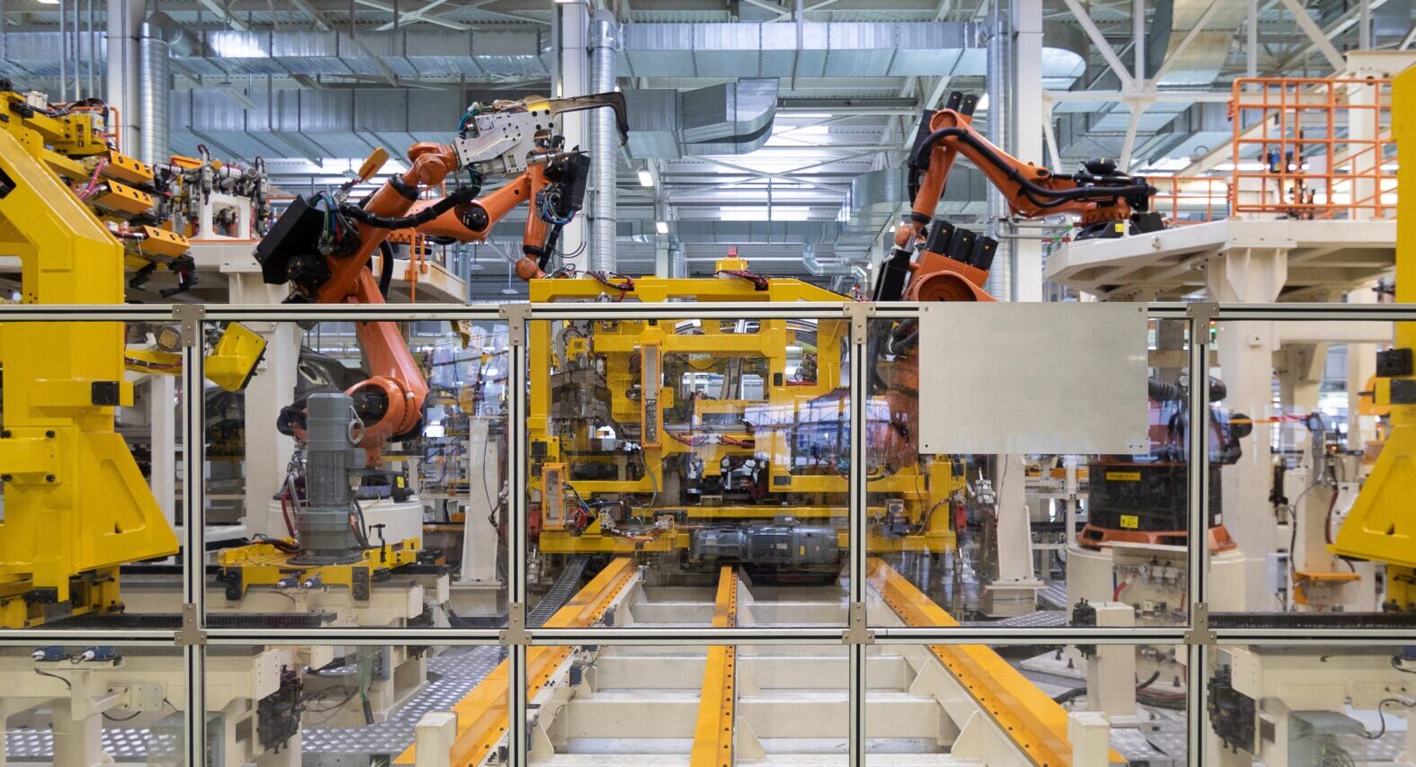 A highly automated facility shop floor