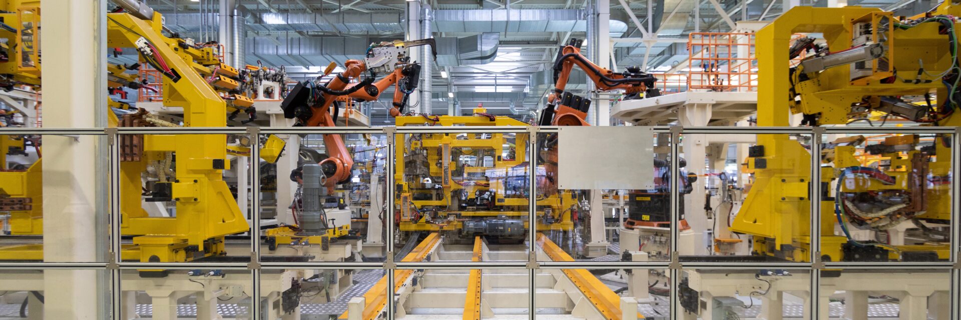 A highly automated facility shop floor